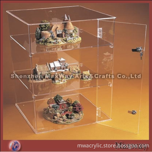 Clear Hot Selling High Grade Acrylic/Perspex Display Box/Cabinet with Lock
